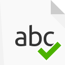 Spell Right extension icon showing abc with checkmark
