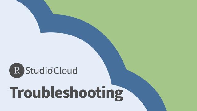 RStudio Cloud | Troubleshooting | Instructor View