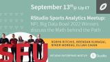 RStudio Sports Analytics Meetup: NFL Big Data Bowl 2022 Winners discuss the Math behind the Path