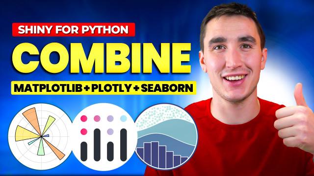How to combine Matplotlib, Plotly, Seaborn, & more in a single Python Dashboard! (Shiny for Python)
