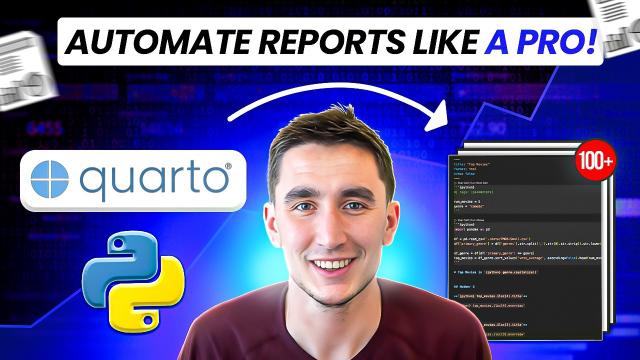 Generate 100s of custom reports in minutes with Python & Quarto! (Parameterized report automation)